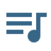 music queue logo