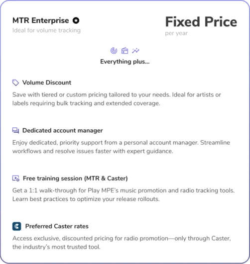 MTR Enterprise Pricing