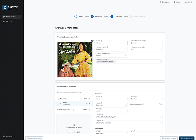 Artistas independientes de la comunidad de Lilian Cázares suben canciones en Caster para impulsar la promoción de su música a curadores verificados de la industria